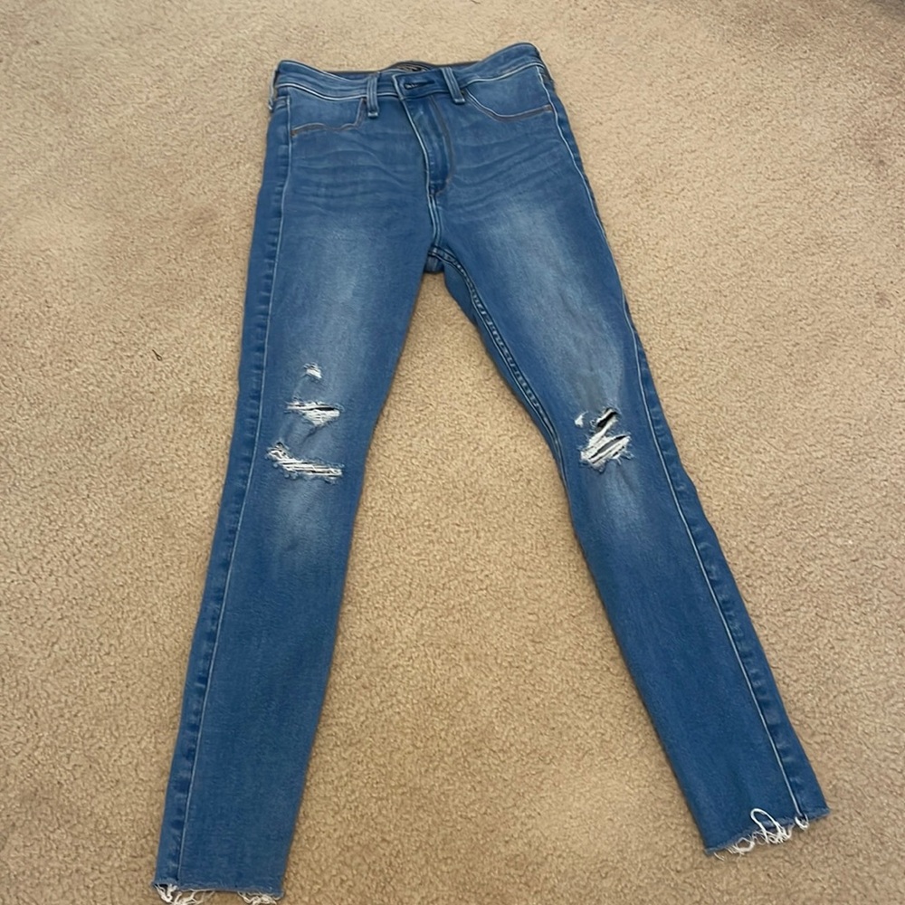 Abercrombie and fitch skinny high waisted jeans size 26